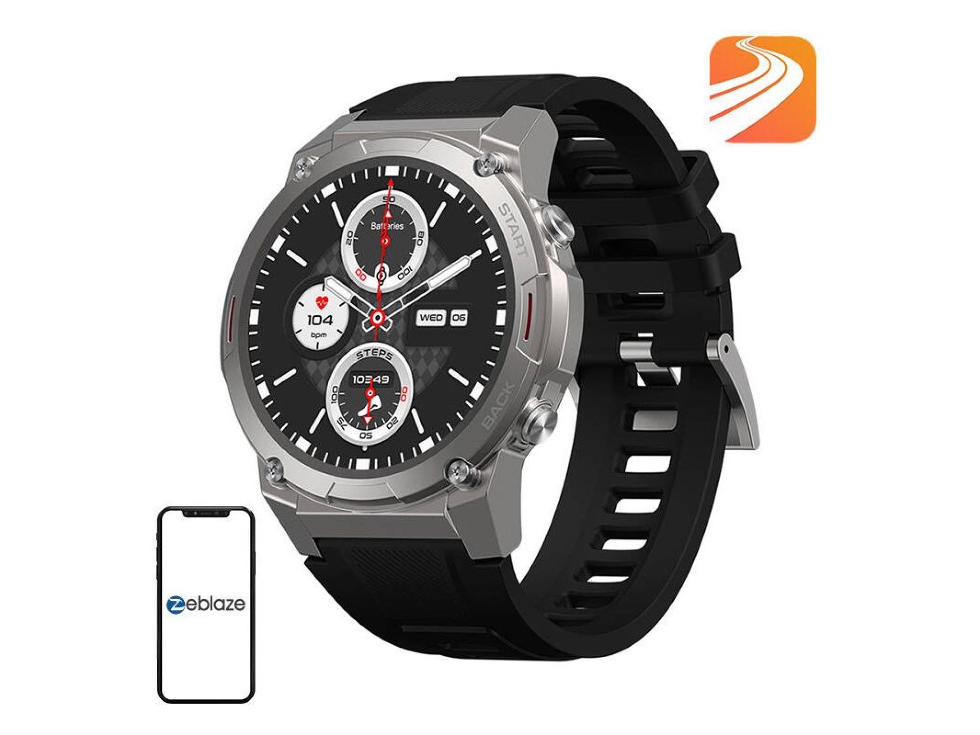 Reloj inteligente Zeblaze VIBE 7 Pro (plata)