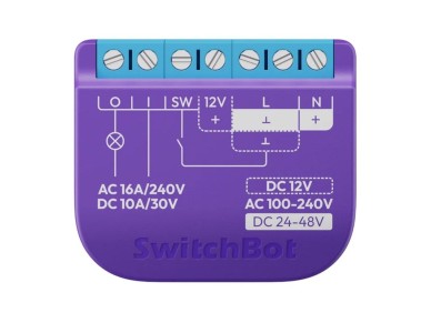 Intelligent SwitchBot Relay Switch 1 with voltage-free contact Intelligent SwitchBot Relay Switch 1 with voltage-free contact