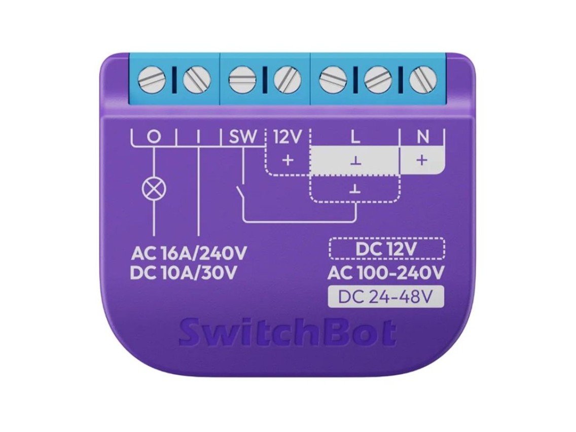 Interruptor de relé inteligente SwitchBot 1 con contacto libre de tensión