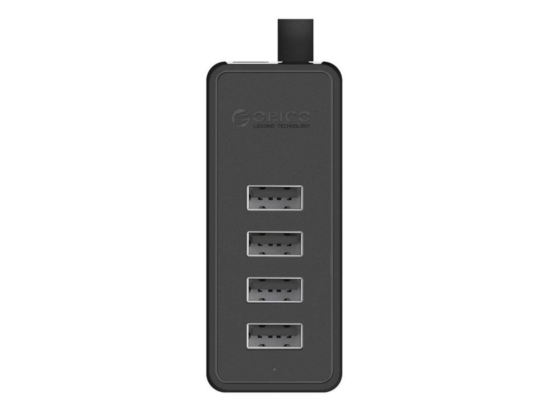 Adaptador concentrador USB Orico W5P-100 a 4 puertos USB 2.0 (negro)