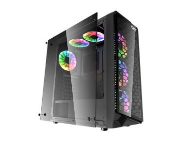 Gabinete para computador Darkflash Water Square 5 (preto)