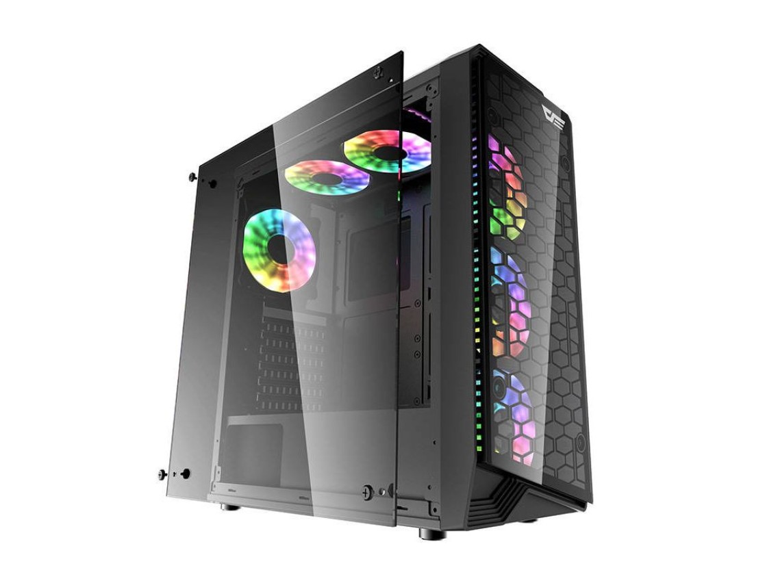Gabinete para computador Darkflash Water Square 5 (preto)