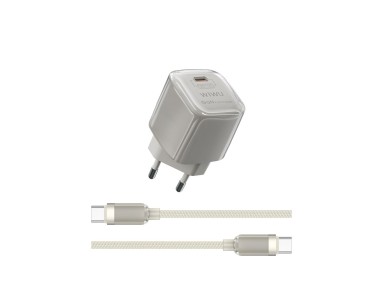 WIWU Jello 20W GaN Charger Sets Wi-U016 C-C, EU Plug WIWU Jello 20W GaN Charger Sets Wi-U016 C-C, EU Plug