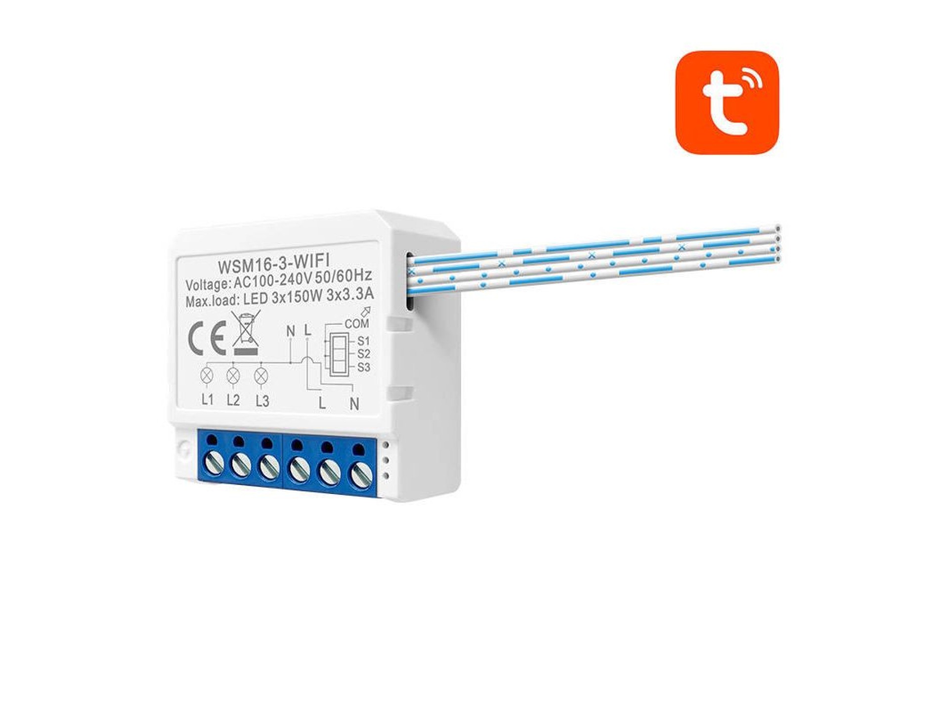 Módulo de interruptor inteligente WiFi Avatto WSM16-W3 TUYA
