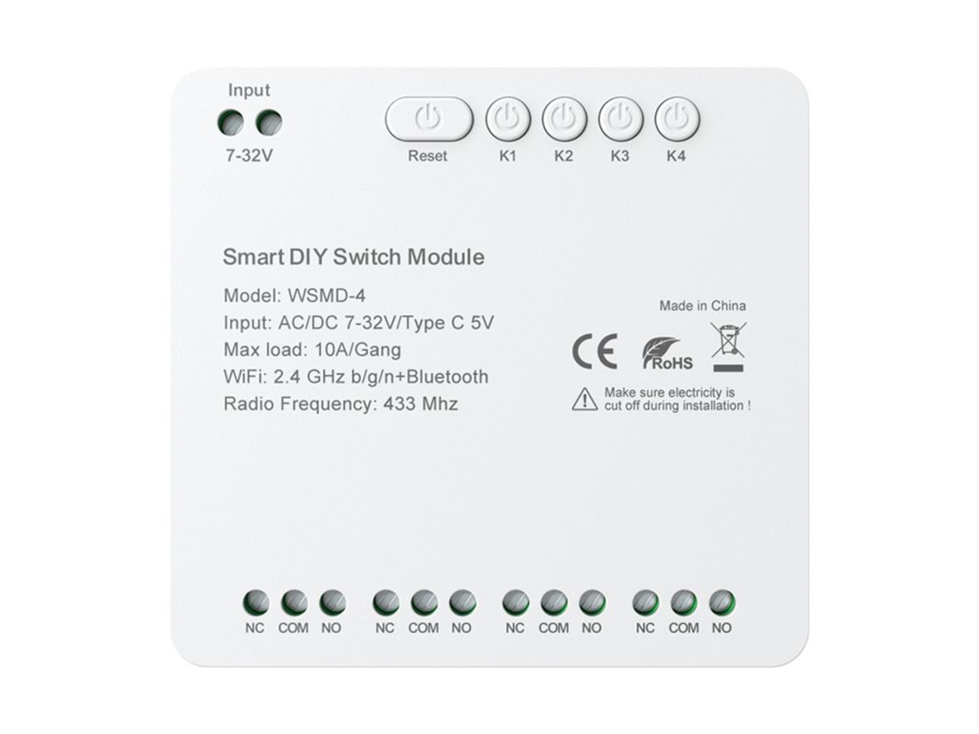 DIY Avatto WSMD-4 32V smart switch module