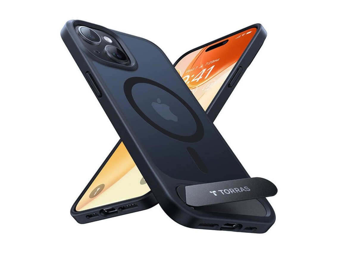 Torras UPRO Pstand Case for iPhone 15 Pro Max (black)