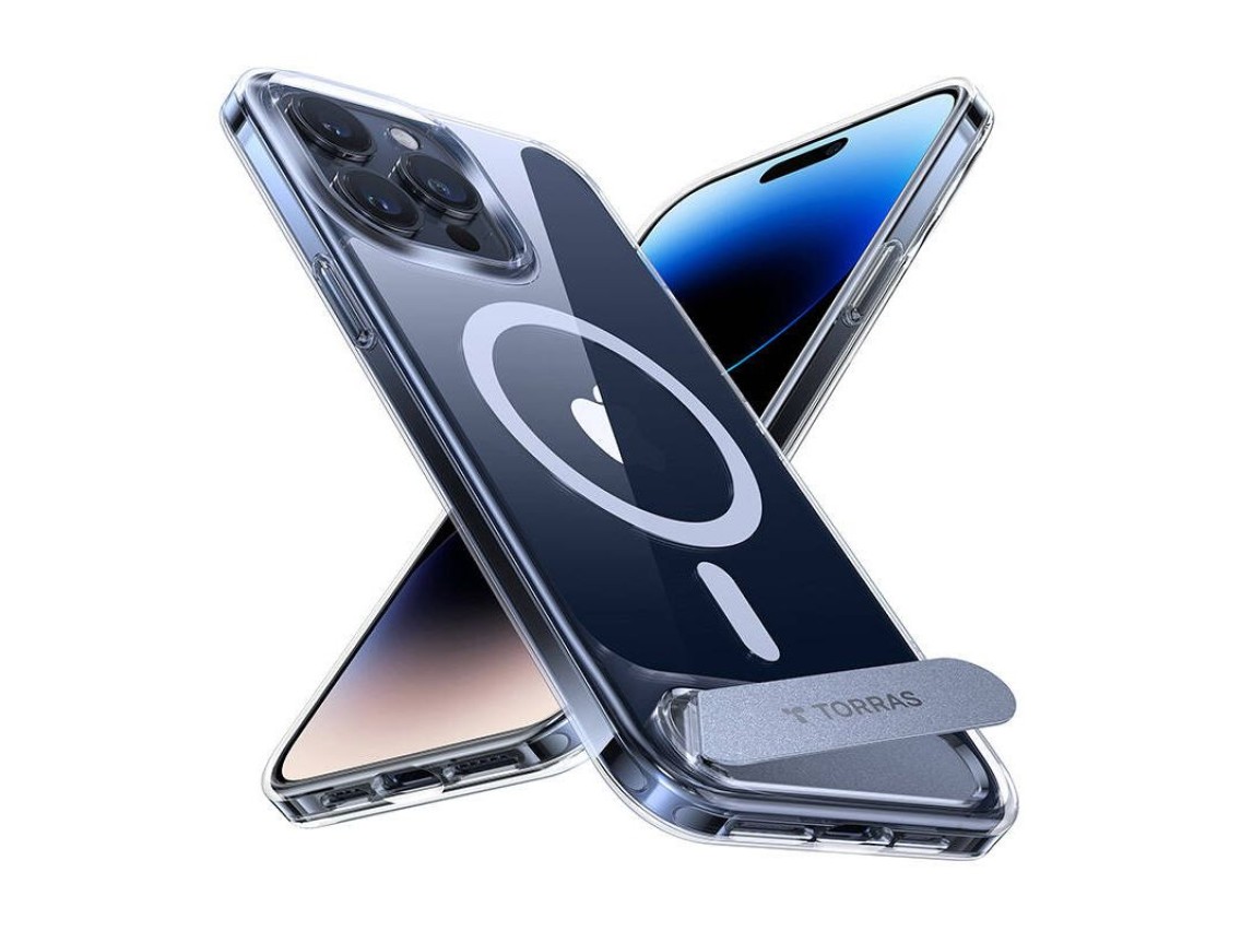 Funda Torras UPRO Pstand para iPhone 15 Pro Max (transparente)