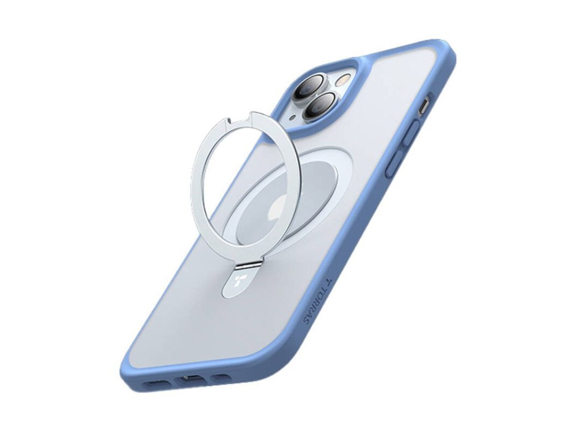 Funda Torras Ostand Matte para iPhone 15 (azul marino)