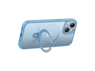 Funda Torras Ostand Matte para iPhone 15 (azul marino)