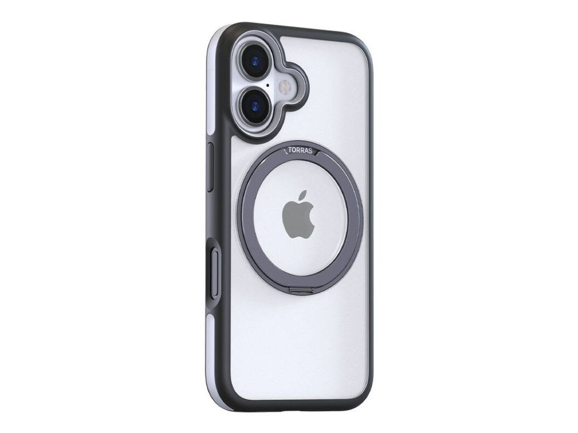 Torras Ostand R Fusion Case for iPhone 16 Plus (Black)
