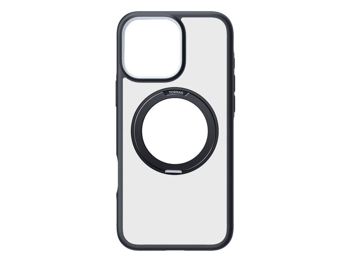 Torras Ostand R Fusion Case for iPhone 16 Pro (Black)