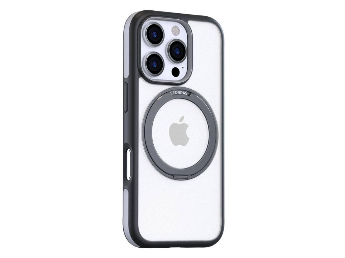 Torras Ostand R Fusion Case for iPhone 16 Pro (Black)