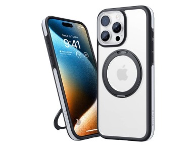 Funda Torras Ostand R Fusion para iPhone 16 Pro (negra)
