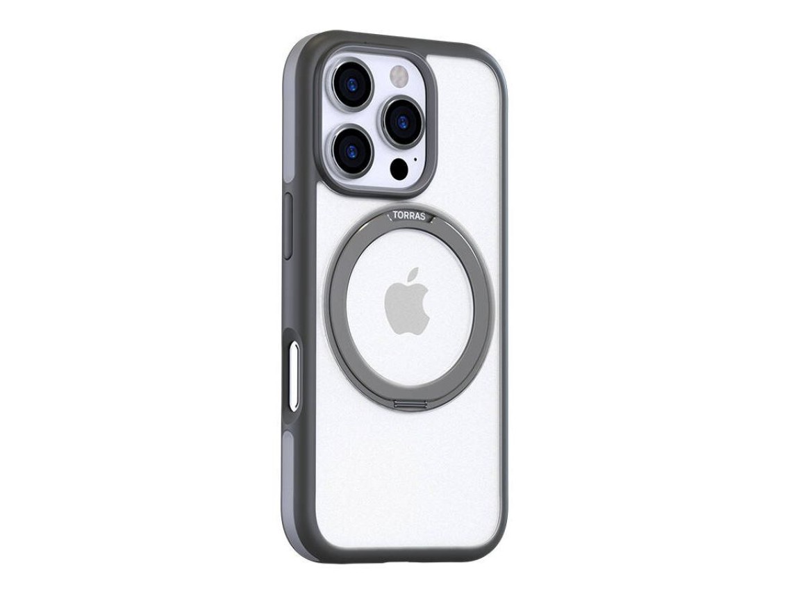 Funda Torras Ostand R Fusion para iPhone 16 Pro Max (gris)