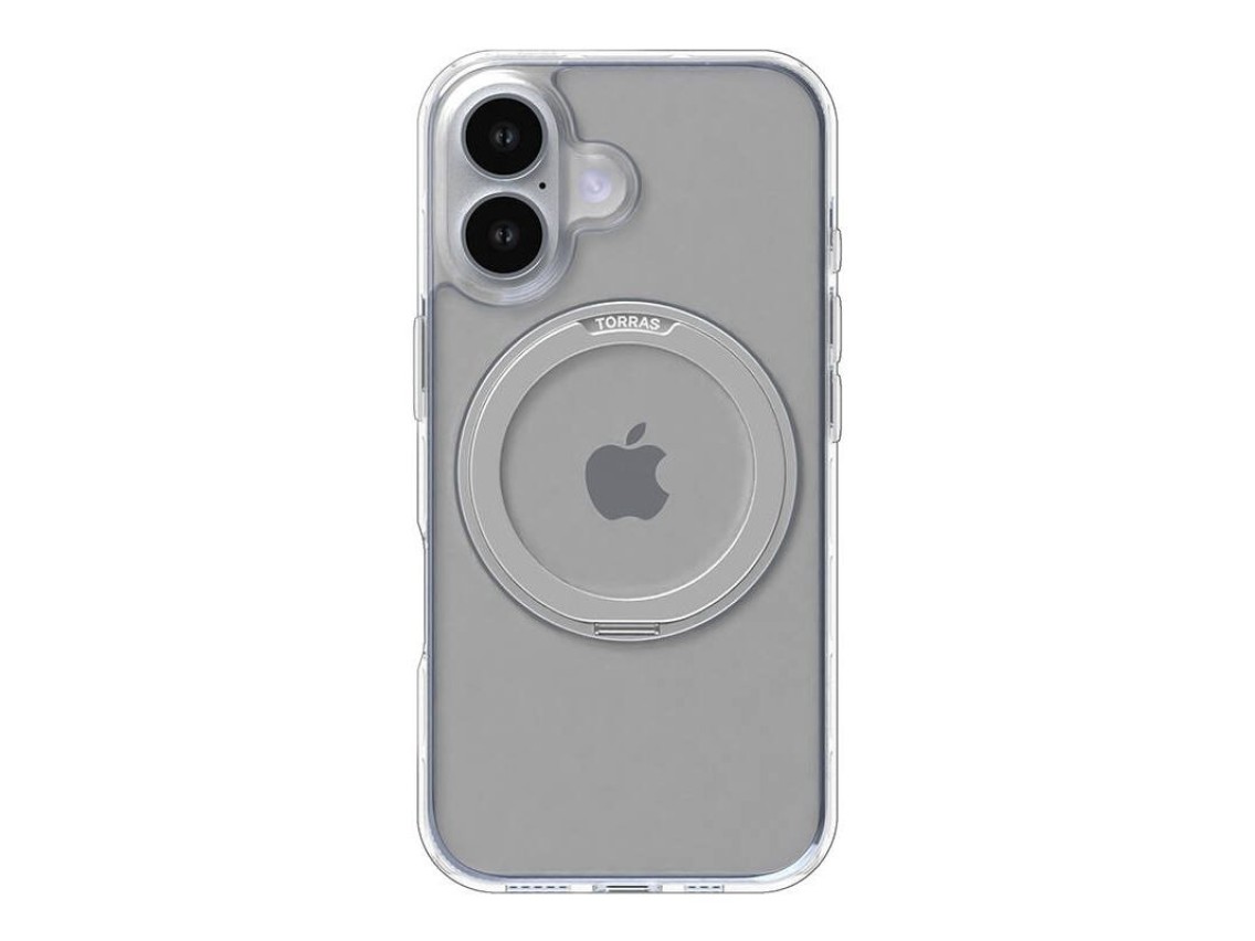 Funda Torras Ostand Pro para iPhone 16 (Transparente)