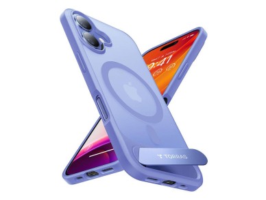 Torras Pstand Series Case for iPhone 16 (Blue)