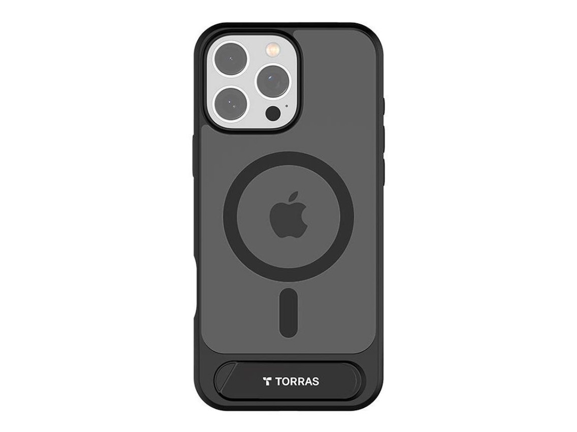 Capa Torras Pstand Series para iPhone 16 Pro (preta)