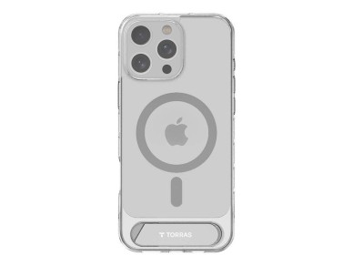 Funda Torras Pstand Series para iPhone 16 Pro (transparente)