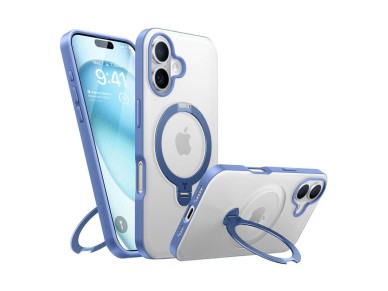 Capa Torras Ostand Spin para iPhone 16 (Azul)