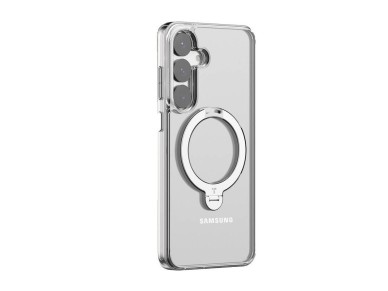 Torras Ostand Spin Series phone case for Samsung S25 (transparent)