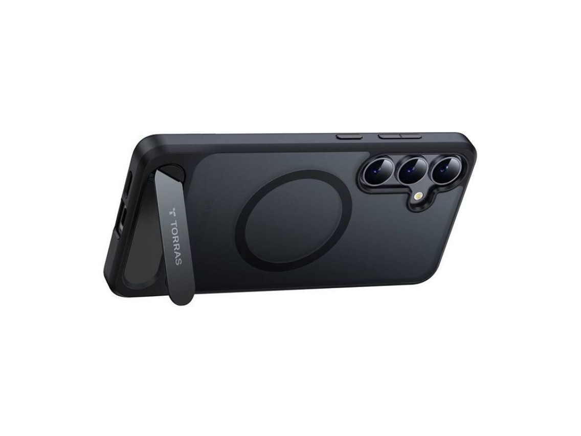 Funda Torras Pstand Series para Samsung S25+ (negra)