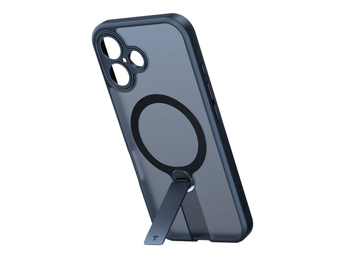 Capa Torras Pstand Spin para iPhone 16 (Preta)