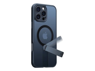 Funda Torras Pstand Spin para iPhone 16 Pro (negra)