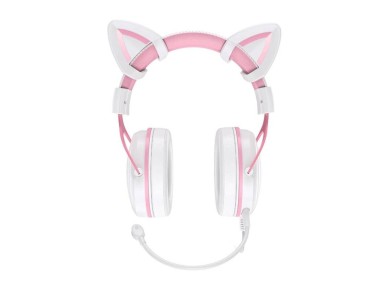 ONIKUMA X10 White/Pink/Cat Ears Gaming Headphones