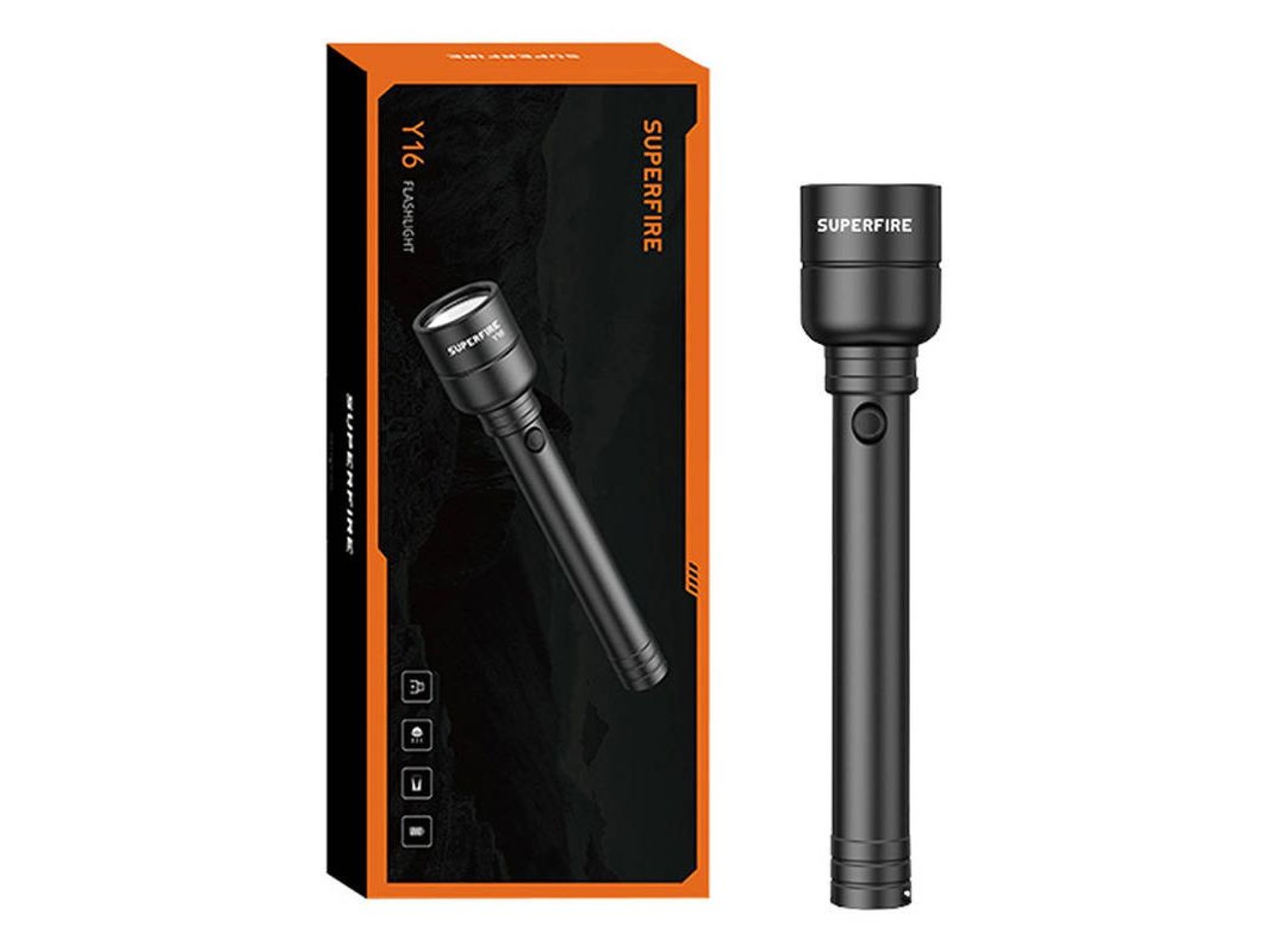 Linterna Superfire Y16, 1700 lm, USB-C