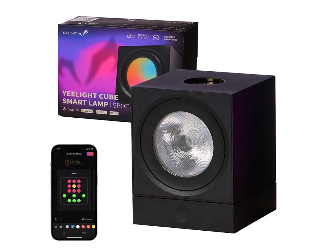 Lâmpada inteligente Yeelight Cube Light para jogos - Base