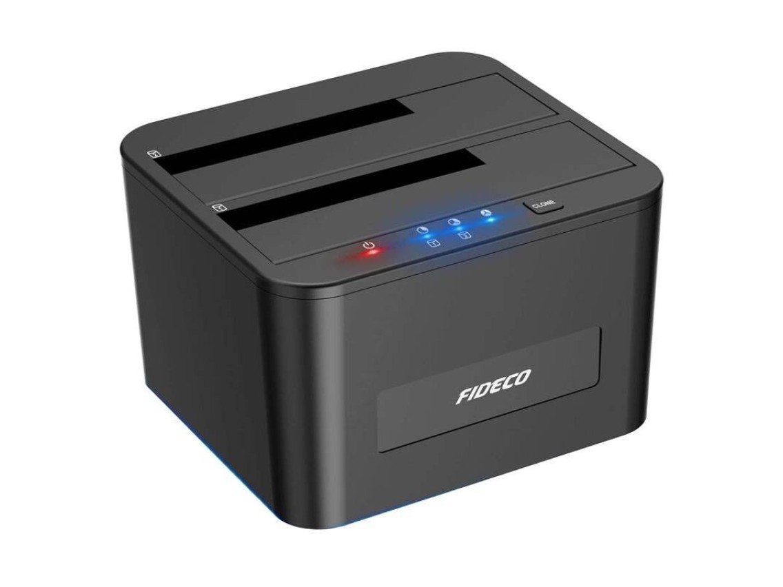 Estação de acoplamento/clonagem de HDD/SSD FIDECO YPZ04S2 (USB 3.0, SATA)
