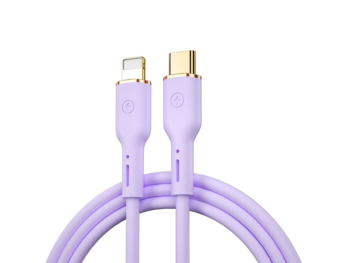 Cabo WIWU YQ01 USB-C - Lightning 30W 1,2m roxo