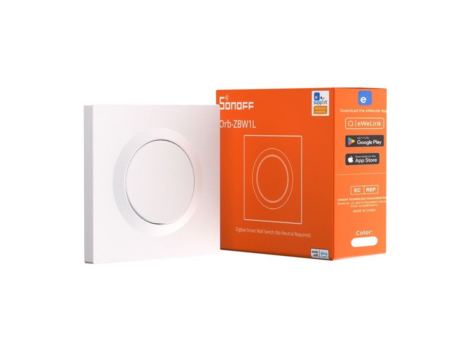 Interruptor de parede ZigBee inteligente SONOFF ZBMINIL2-E