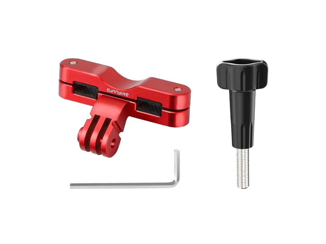 Suporte para bicicleta Sunnylife ZJ942-R para Action 5 Pro/ Insta360 GO 3S/ GoPro 13