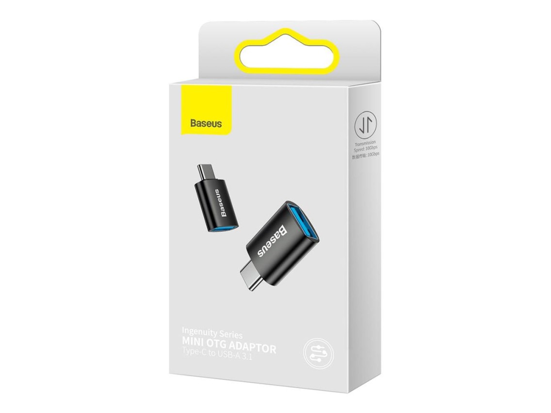 Baseus adapter Ingenuity USB-C to USB-A 3.1 black OTG