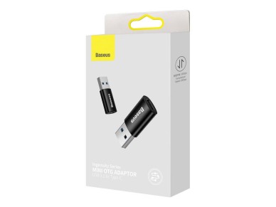 Baseus adapter Ingenuity USB-A 3.1 to USB-C black OTG