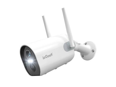 C�mera externa sem fio WiFi ieGeek ZS-GX2S branca 5200mAh