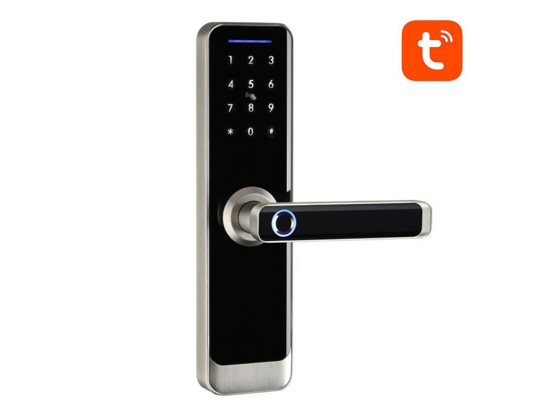 Cerradura digital inteligente Avatto ZSDL-A270-S-ALI-6072 ZigBee Plata