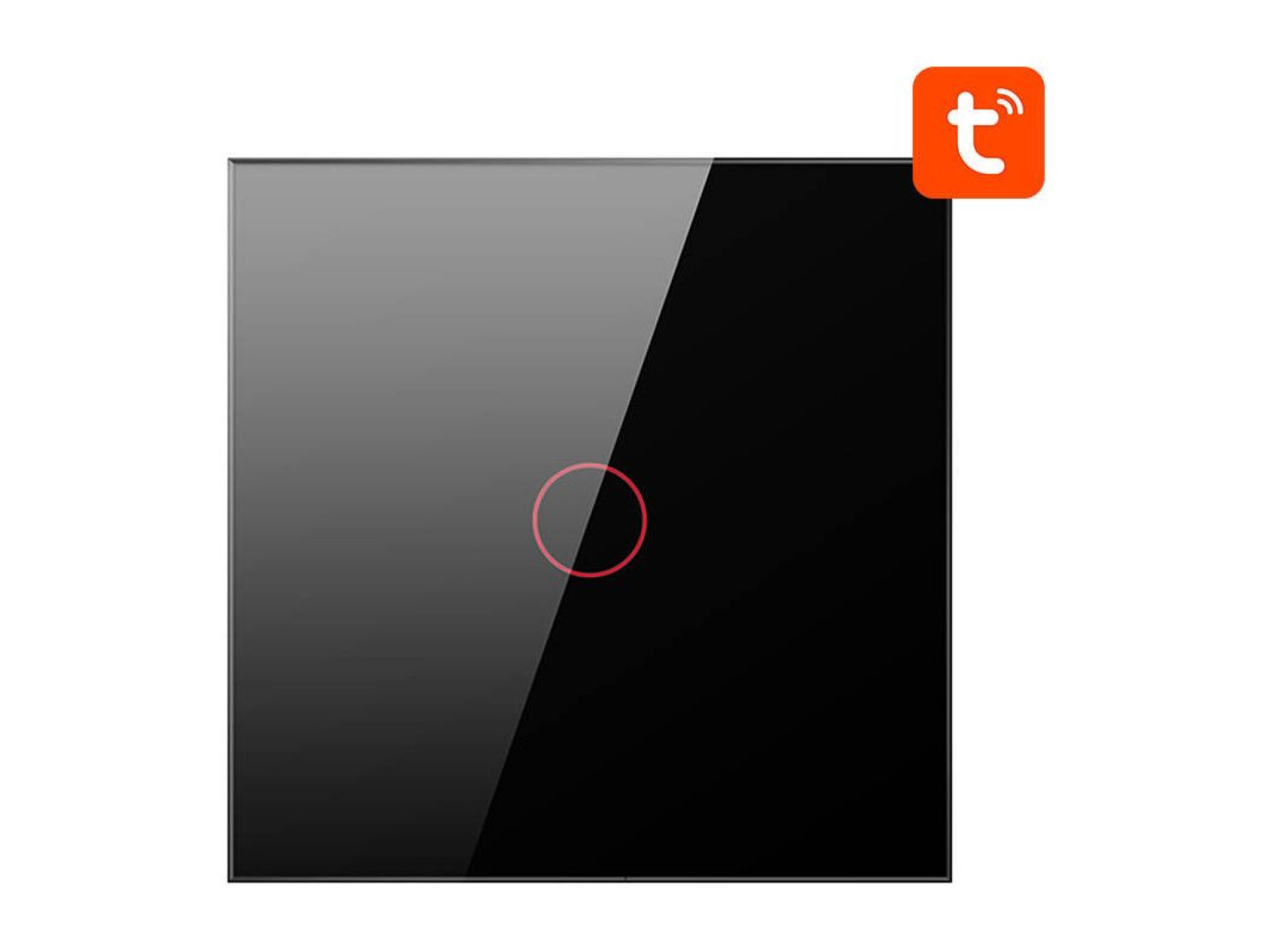 Interruptor de luz inteligente ZigBee Avatto ZTS02-EU-B1 1 vía TUYA (negro)