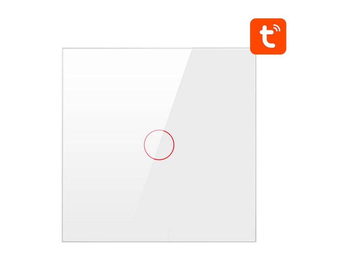 Interruptor de luz inteligente ZigBee Avatto ZTS02-EU-W1 1 vía TUYA (blanco)