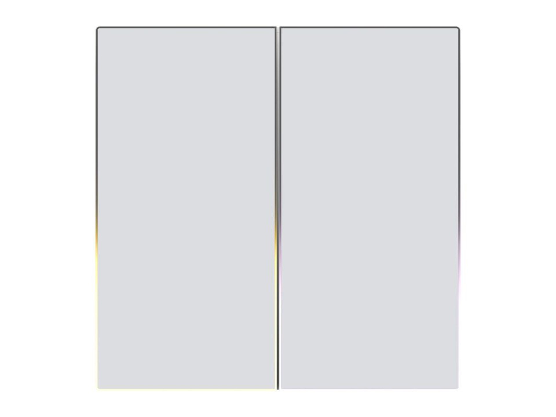 Interruptor de luz táctil ZigBee Avatto TS60-EU-W2 Dual TUYA (blanco).