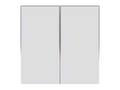 Interruptor de luz t�ctil ZigBee Avatto TS60-EU-W2 Dual TUYA (blanco).