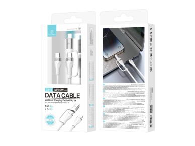 Techancy TB1744 2-in-1 Fast Charging Cable 1m USB-C to USB-C 60W and USB-C to Lightning 27W Durable Techancy TB1744 2-in-1 Fast Charging Cable 1m USB-C to USB-C 60W and USB-C to Lightning 27W Durable