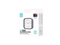 Reloj despertador de escritorio silencioso Techancy Mini ME2623, n�meros grandes, espejo HD, cuerpo 