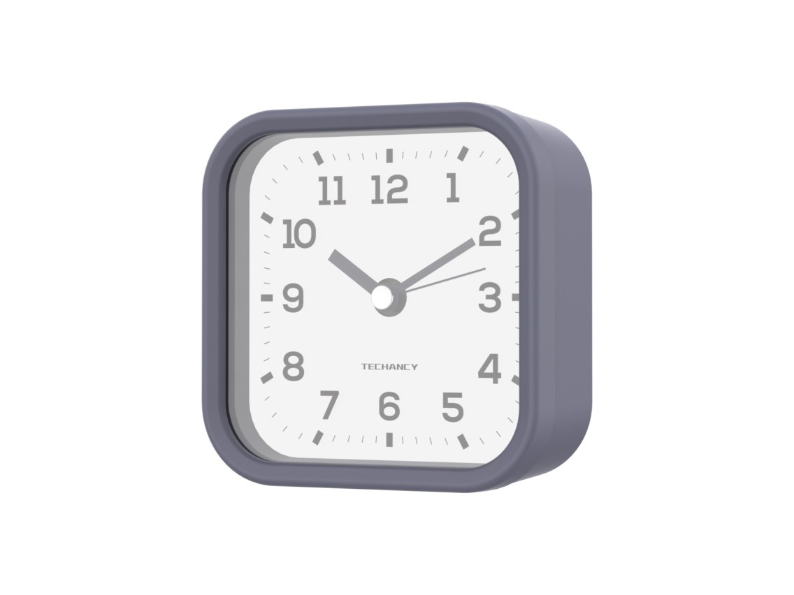 Reloj despertador de escritorio silencioso Techancy Mini ME2623, n�meros grandes, espejo HD, cuerpo 