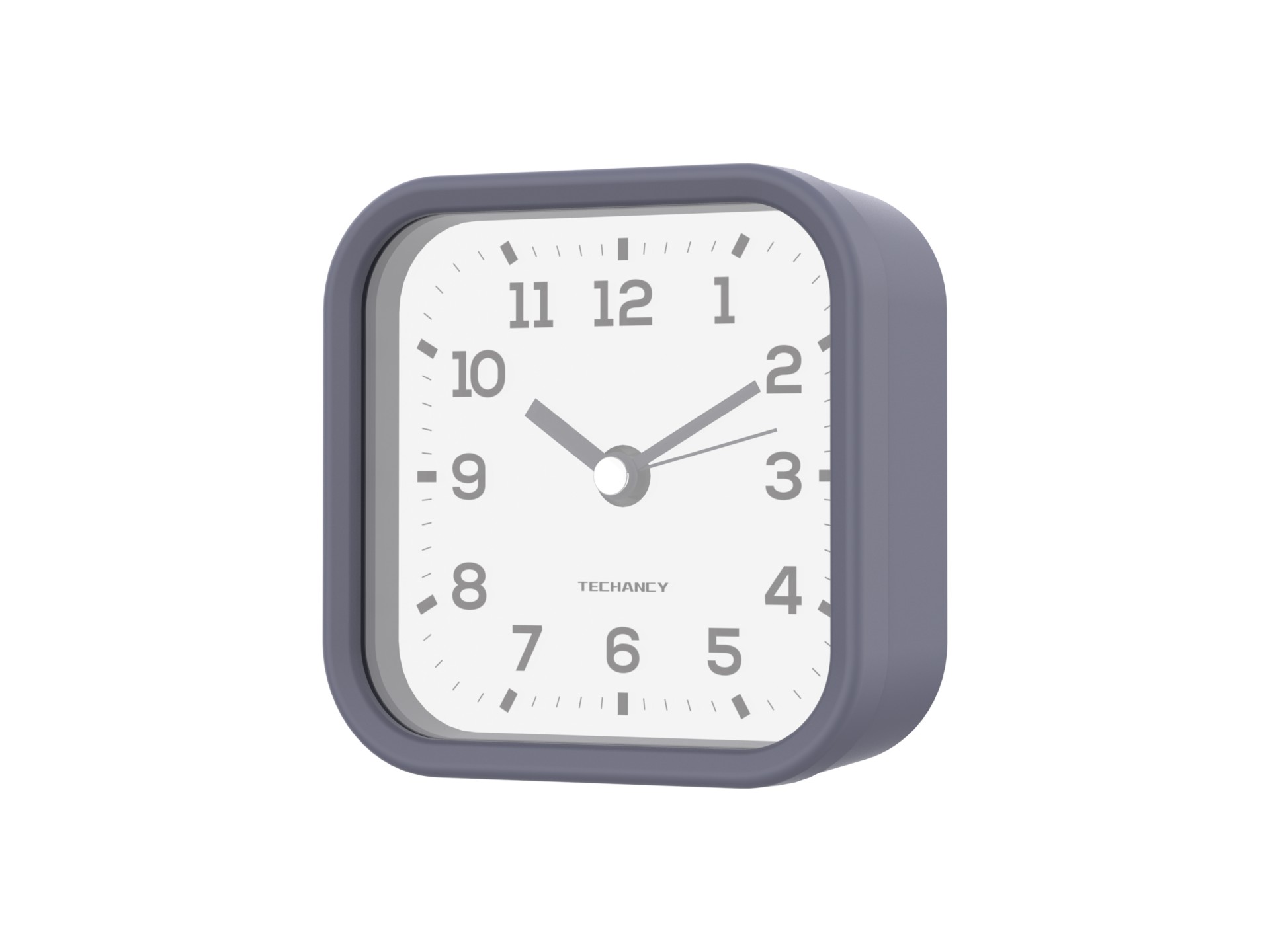 Reloj despertador de escritorio silencioso Techancy Mini ME2623, números grandes, espejo HD, cuerpo