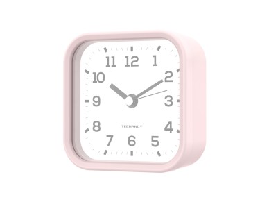 Reloj despertador de escritorio silencioso Techancy Mini ME2623, n�meros grandes, espejo HD, cuerpo 