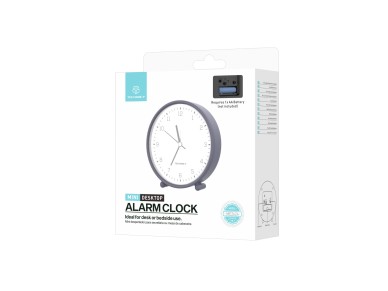 Techancy Mini despertador de mesa ME2624 silencioso n�meros grandes espelho HD corpo ABS port�til pa
