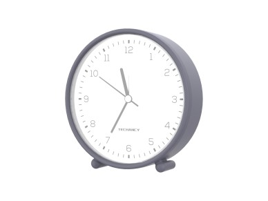 Reloj despertador de escritorio silencioso Techancy Mini ME2624, con n�meros grandes, espejo y cuerp