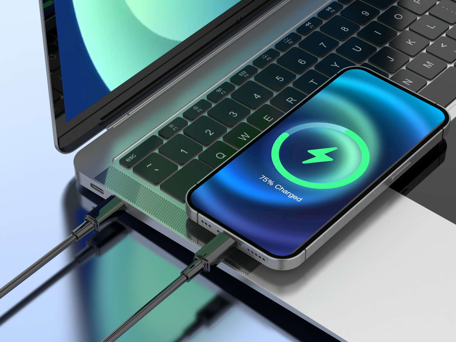 Cable USB-C a Lightning Techancy TB1803 de 1 m y 30 W, carga rápida y transferencia de datos para iP